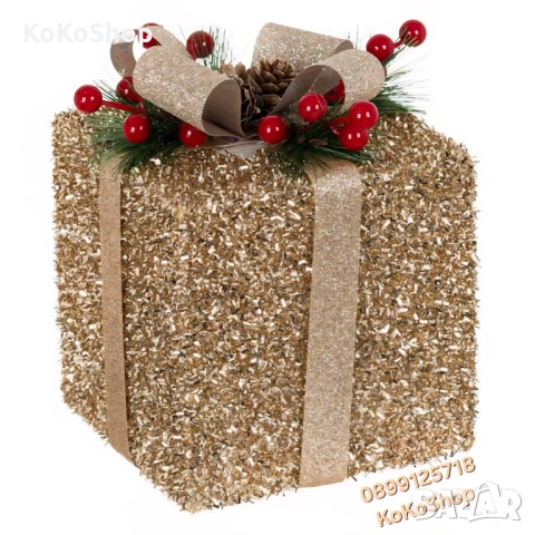 Коледен подарък за декорация-13x13x15 см./подарък за декорация