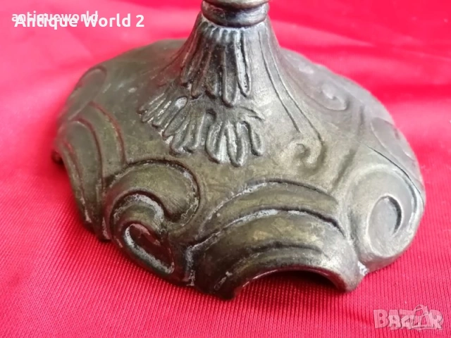 Комплект БАРОКОВИ Свещници Тройки ,Момченце, снимка 4 - Антикварни и старинни предмети - 53196457