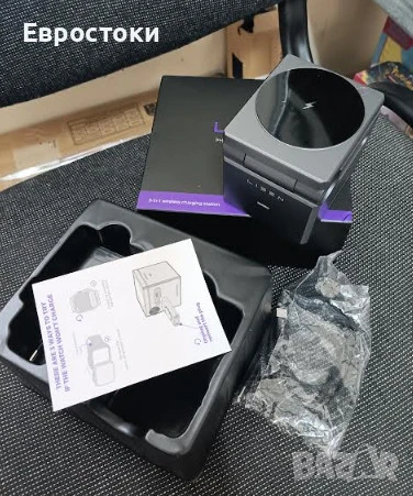 LISEN 3-в-1 зарядна станция, безжична зарядна станция за Magsafe, сгъвам дизайн тип Cube, снимка 9 - Безжични зарядни - 50833197