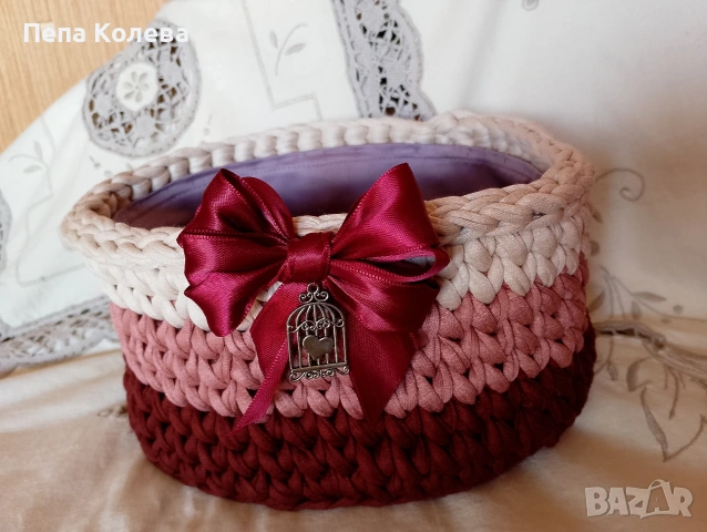 Панери-ръчно изработени от прежда Макарон 