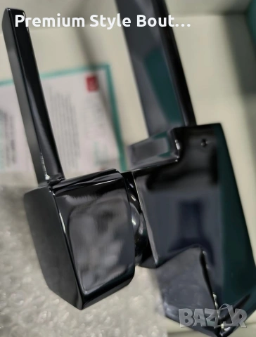 Едноръкохватков кухненски смесител – черен мат Top Ceramic, снимка 3 - Други стоки за дома - 53877238