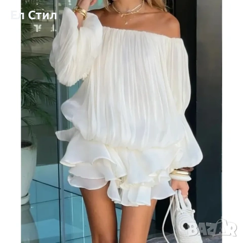 💕гащеризон от разливна материя с отворени рамене