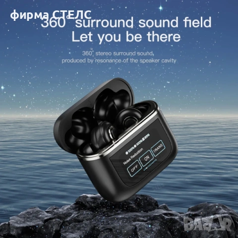 Безжични слушалки STELS V8 с LCD дисплей, ANC и Тъч контрол, снимка 7 - Слушалки, hands-free - 53081451