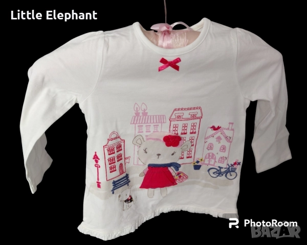 Блузка за 12-18 мес мом мече в града,колекция"Animals",Англия/нова