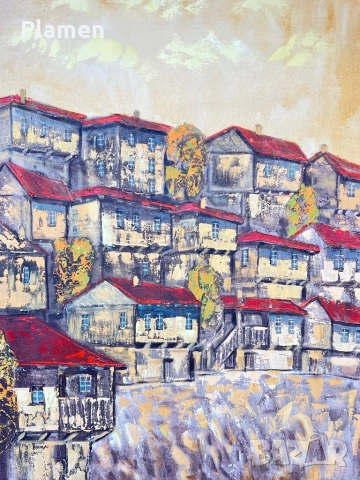 КАРТИНА МАСЛО НА ПЛАТНО ЗАВАРИН ВЕСЕЛИНОВ 2003 Г., снимка 3 - Картини - 54161017