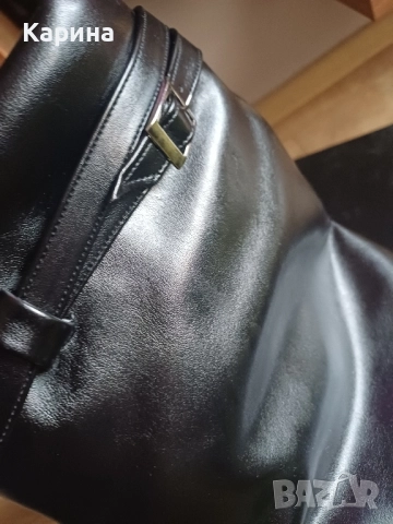 Ботуши Latiara в черен цвят с тока, снимка 3 - Дамски ботуши - 52463952