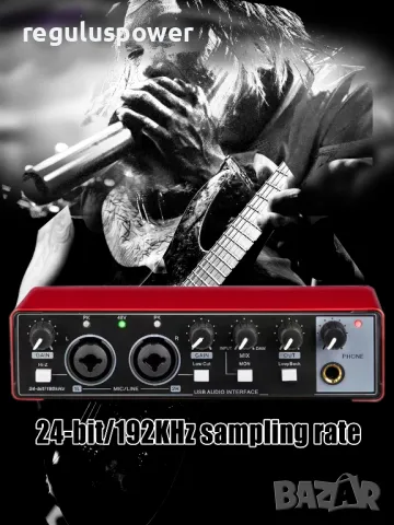 Смесител, професионален USB аудио интерфейс RP-MD22 G2, 24 bit/192kHz, Plug and Play , снимка 14 - Аудиосистеми - 50245571