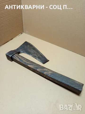 Соц Стар Дърводелски Инструмент Сечиво Голяма Брадва Кривица., снимка 3 - Антикварни и старинни предмети - 50436786