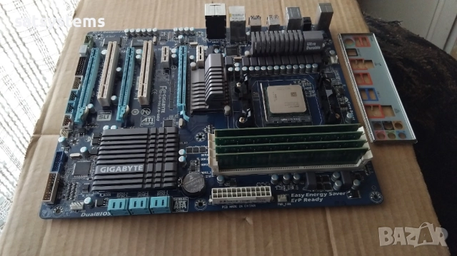Дънна платка Gigabyte GA-990XA-UD3 Socket AM3+ CPU+FAN+RAM, снимка 5 - Дънни платки - 52592214