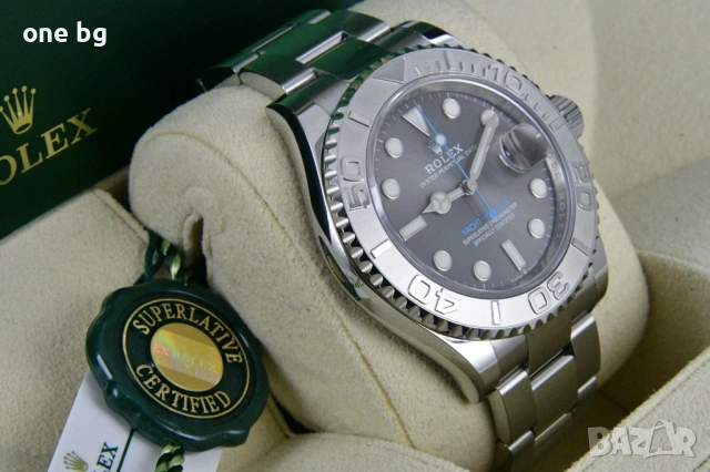 Rolex Yacht Master Silver platinum, снимка 18 - Луксозни - 53459614