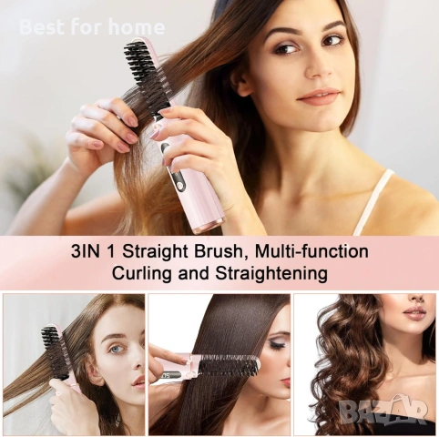 Безжична четка за изправяне на коса, снимка 5 - Друга електроника - 53316765