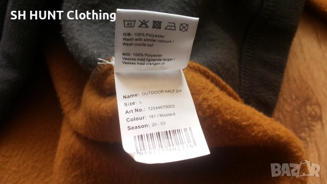 AWA OUTDOOR HALF ZIP POLAR Fleece размер L поларена горница - 2099, снимка 16 - Екипировка - 53458317