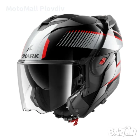 Каска Shark Oxo Sikter Black Chrome Silver, снимка 4 - Аксесоари и консумативи - 50582405