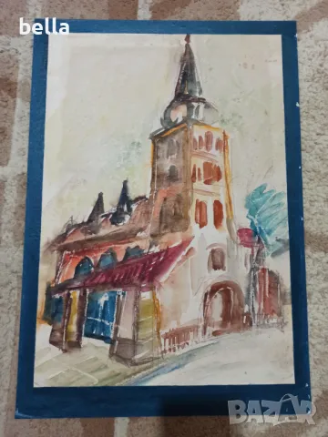 2 АВТОРСКИ АКВАРЕЛА НА ХУД.КРАСИМИР КРЪСТЕВ, снимка 3 - Картини - 50254767
