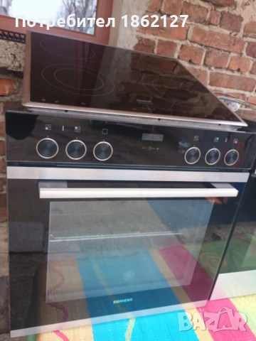 SIEMENS  ФУРНА ЗА ВГРАЖДАНЕ С КЕРАМИЧНИ КОТЛОНИ 