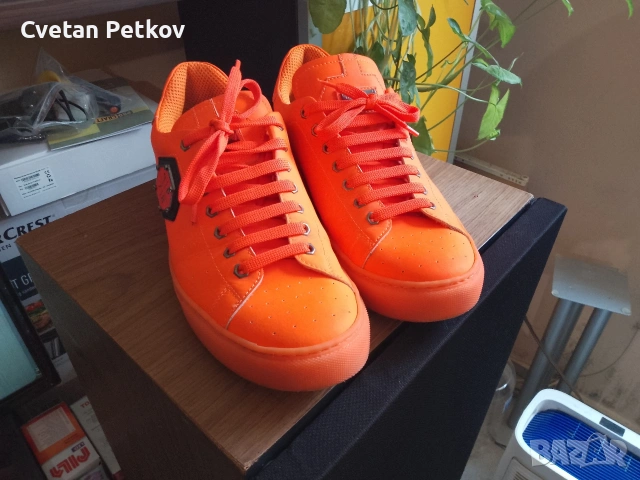 Продавам кожени Сникърси Philipp Plein , снимка 2 - Спортно елегантни обувки - 53519734