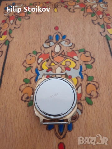 Мъжки часовник Луч позлатен корпус и машина, снимка 2 - Мъжки - 53656453