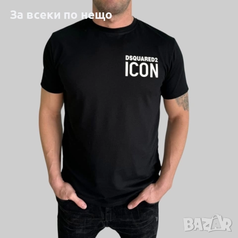Icon DSQUARED2 Унисекс Тениска👚👕Дамска Тениска Айкън Дискуаред2 👕Мъжка Тениска Код LFS577, снимка 3 - Тениски - 51834972