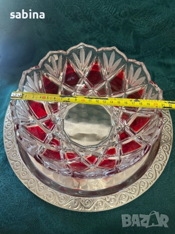 Нов сервиз Рубин на Walther glas, снимка 7 - Чаши - 52873057