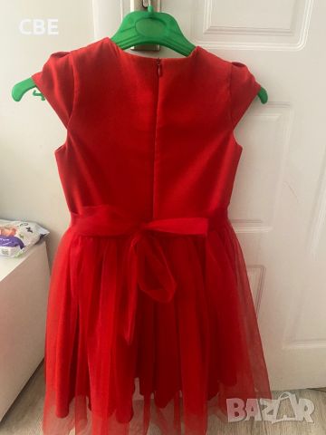 Детска червена рокличка , снимка 4 - Детски рокли и поли - 45344545