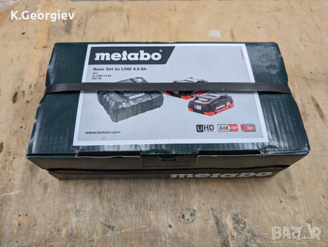 Комплект батерии и зарядно metabo 18V 2x4Ah, снимка 1 - Други инструменти - 45205700