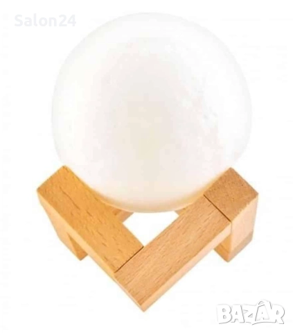 Нощна лампа с формата на луна – малка, диаметър 8 см., снимка 4 - Други - 52279491