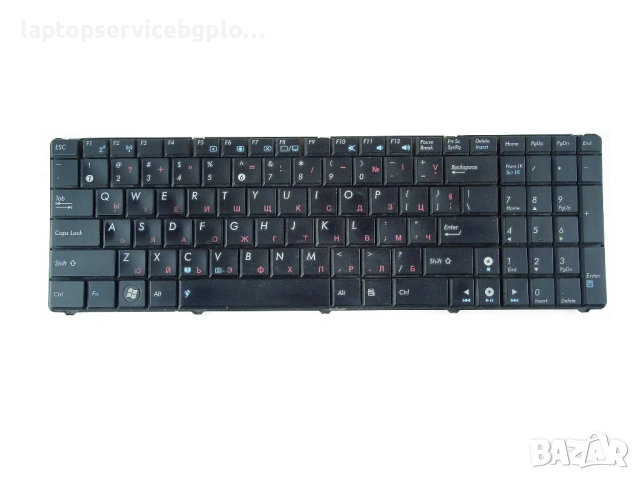 ASUS  K50 K70 K72 K72DR K72F K72J  Клавиатура  9J.N2J82.Q01 0KN0-EL1US02  MP-07G73US-5283  кирилица, снимка 3 - Части за лаптопи - 53660672