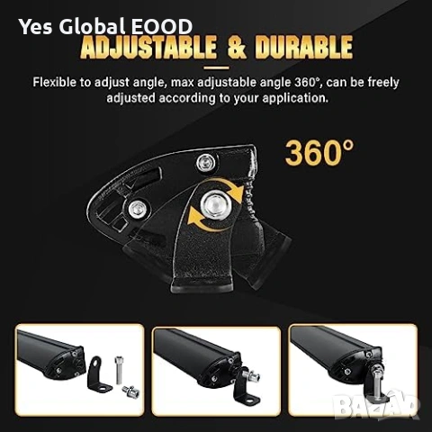 Willpower 13" 60W LED бар 12V/24V водоустойчив, снимка 5 - Аксесоари и консумативи - 53442917