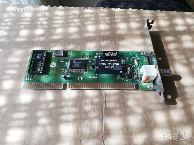 UMC UM9008F Acorp PE-908 Network Ethernet Controller Card 16-Bit ISA, снимка 5 - Мрежови адаптери - 45878535