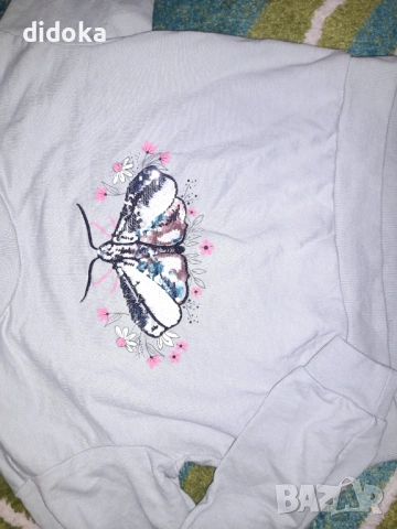 Сладка блуза с пеперуда 🦋 , снимка 3 - Детски Блузи и туники - 53575743