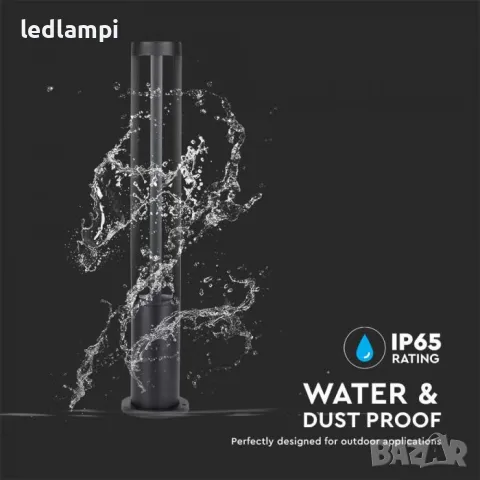 LED Градинско тяло 10W IP65 80cm черно, снимка 3 - Външни лампи - 21002754