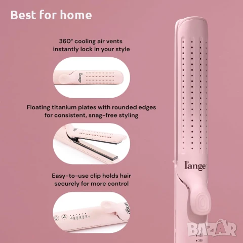  2-в-1 маша и титаниева преса за коса L'ANGE HAIR, снимка 6 - Маши за коса - 50907082