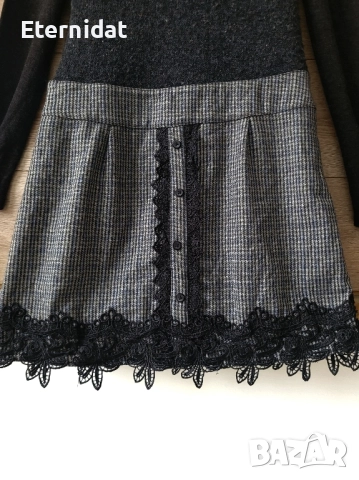 Зимна елегантна рокля с дантела , снимка 8 - Рокли - 52062086