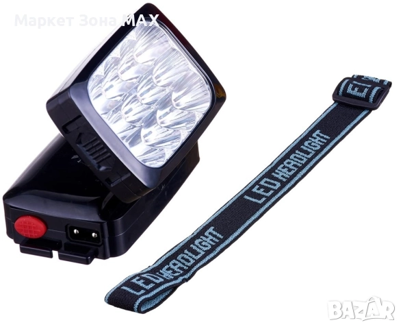 YAJIA Акумулаторна супер ярка 12 LED челна лампа YJ-1837 черна FL109-C, снимка 5 - Къмпинг осветление - 52861341