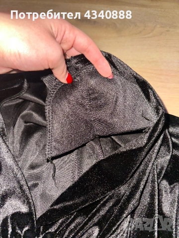 Дамска кадифена рокля, снимка 6 - Рокли - 52860509