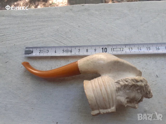 Стара лула морска пяна и каталин, снимка 9 - Антикварни и старинни предмети - 51331926