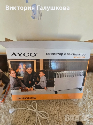 Конвектор с вентилатор, снимка 2 - Отоплителни печки - 52965744