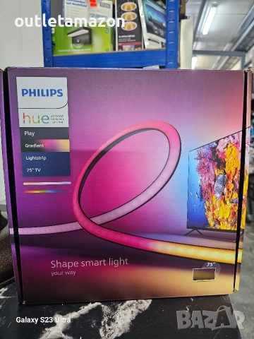 Philips Hue Lightstrip Gradient TV 75", снимка 7 - Стойки, 3D очила, аксесоари - 52848809