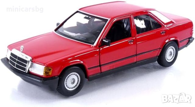 Метални колички: Mercedes-Benz 190E - Bburago, снимка 1 - Колекции - 46691010