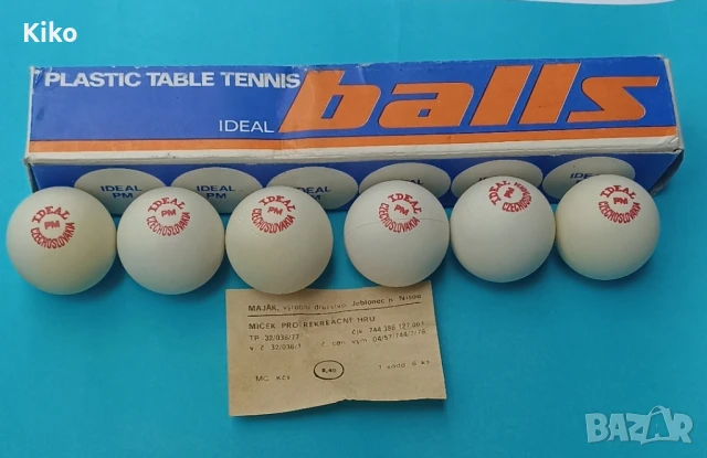 Топчета за тенис на маса "IDEAL "- Чехословакия , снимка 2 - Тенис - 50748538