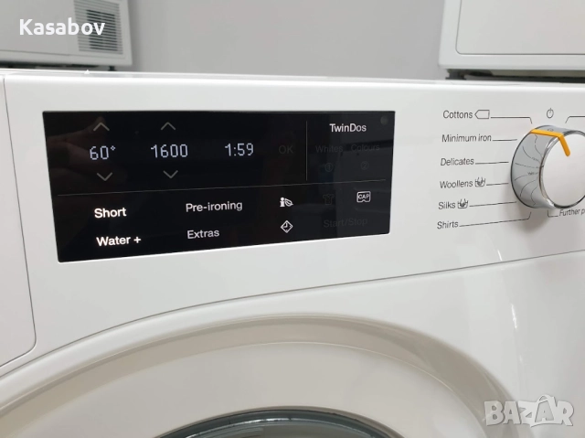 Miele 9кг 1600rpm Wi-Fi TwinDos Пералня Миеле 12м Гаранция, снимка 2 - Перални - 52888271