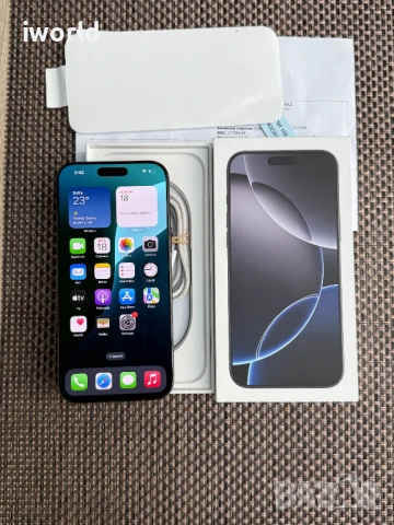 НОВ❗️24МЕС ГАР❗️iPhone 16Pro MAX❗️ Лизинг от 75лв/м Black Titanium ❗️100% Батерия❗️256гб ❗️, снимка 10 - Apple iPhone - 51402332