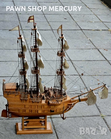 Продавам ръчна изработка старинен кораб уникат, снимка 3 - Антикварни и старинни предмети - 52012065