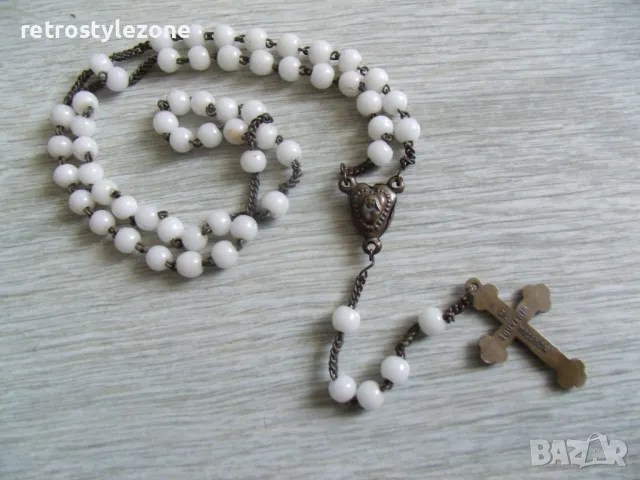 № 8033 стара молитвена броеница, снимка 4 - Други ценни предмети - 50181327