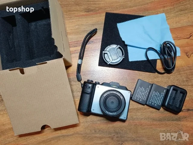 Цифрова фотокамера TEKXDD, 4K Vlog камера, 64GB SD, 18X увеличение, двойна камера предна и задна..., снимка 15 - Камери - 50542377