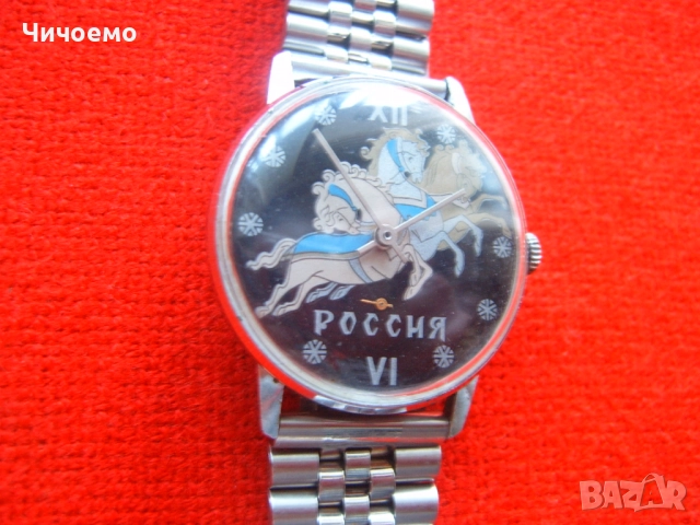 Победа Россия  Руска Тройка СССР ретро мъжки механичен часовник, снимка 3 - Антикварни и старинни предмети - 52411754