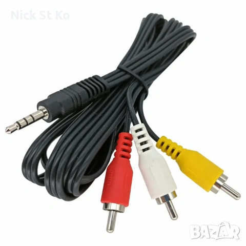 КАБЕЛ ЖАК 3.5 4-СЕКЦИИ/3 RCA