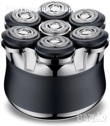 Нова Безжична роторна самобръсначка 7D за глава и лице, USB мъжка