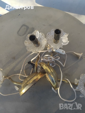 Месингови стенни лампи СССР, снимка 2 - Антикварни и старинни предмети - 52814516