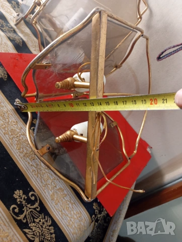 Два винтидж аплика комплект, снимка 6 - Лампи за стена - 54291741